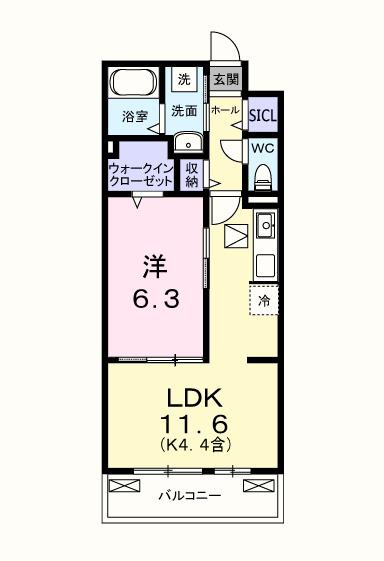 キー　ウェスト（102） 間取り図画像