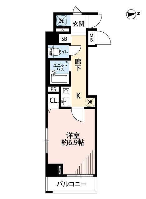 渋谷区初台マンション 間取り図画像