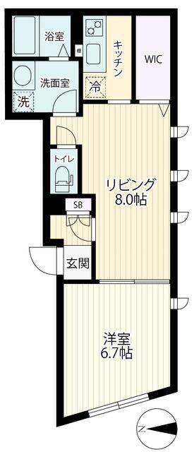 中野区上高田マンション 間取り図画像