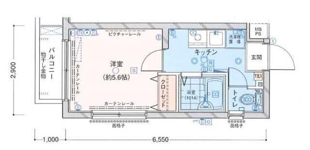 ヴェルト武蔵野（101） 間取り図画像