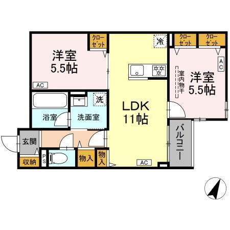 MOCRAFT南小岩（103） 間取り図画像