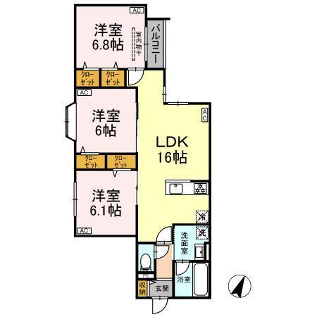 MOCRAFT南小岩（107） 間取り図画像
