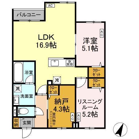 MOCRAFT南小岩（206） 間取り図画像