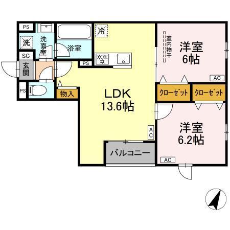 MOCRAFT南小岩（301） 間取り図画像