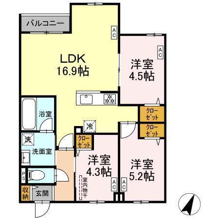 MOCRAFT南小岩（306） 間取り図画像