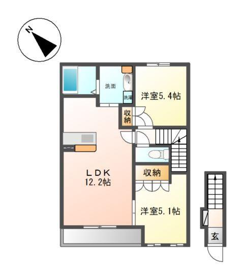 クレセント　ムーン 間取り図画像