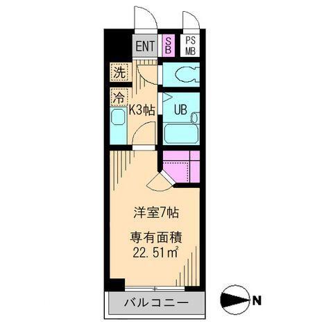 ビイルーム小金井（506） 間取り図画像