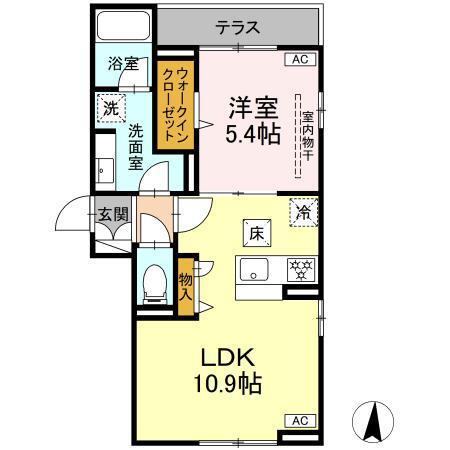 D-Kowari（101） 間取り図画像