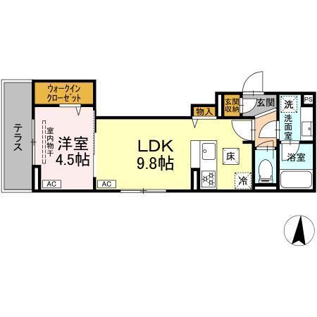 D-Kowari（102） 間取り図画像