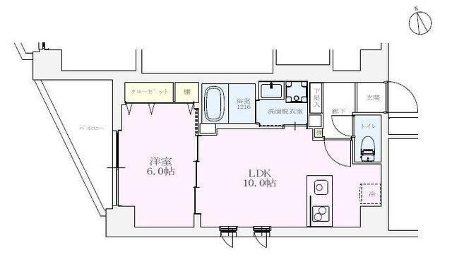 練馬区向山マンション 間取り図画像