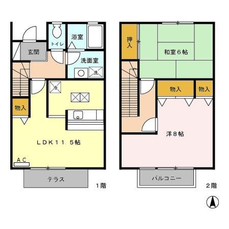 ロイヤルガーデン・アネシス　Ｃ（102） 間取り図画像