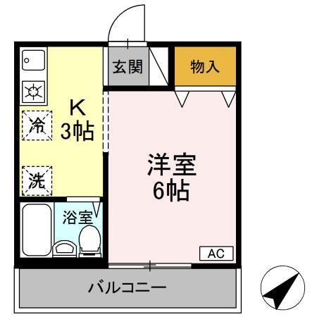 ウエストコート南大泉（202） 間取り図画像