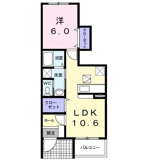 プリムヴェ−ルＢ（102） 間取り図画像