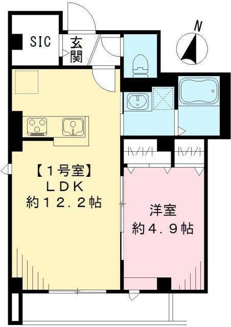 練馬区桜台マンション 間取り図画像