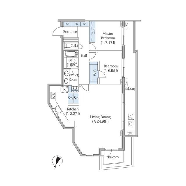 ビバリーホームズ広尾（503） 間取り図画像