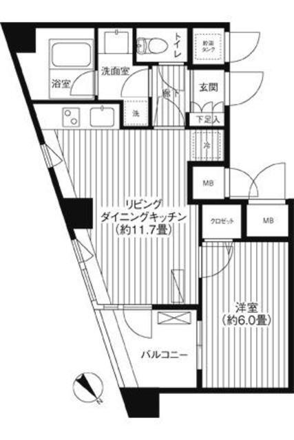 コスモリード新宿余丁町（212） 間取り図画像