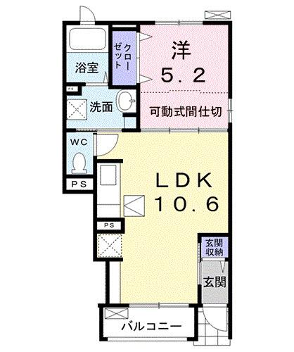 グランクレールＢ（106） 間取り図画像