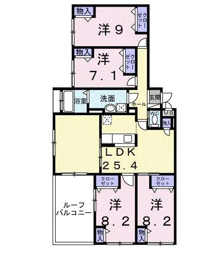 アドラブール（502） 間取り図画像