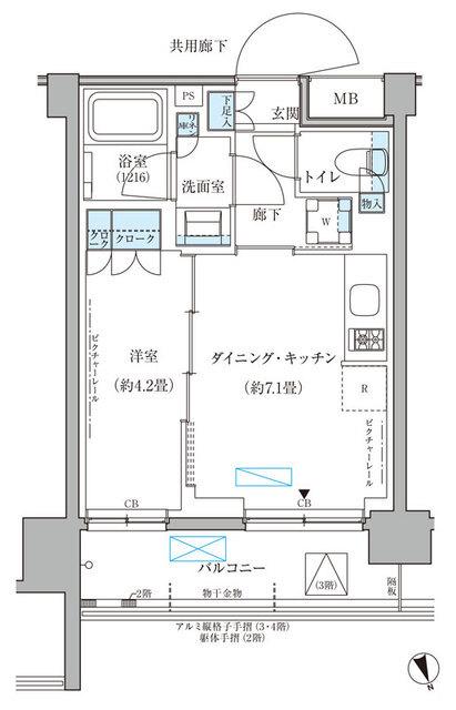 パークアクシス文京本郷（424） 間取り図画像