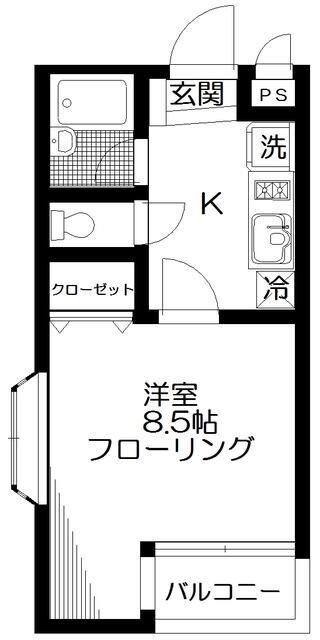 豊島区南長崎マンション 間取り図画像