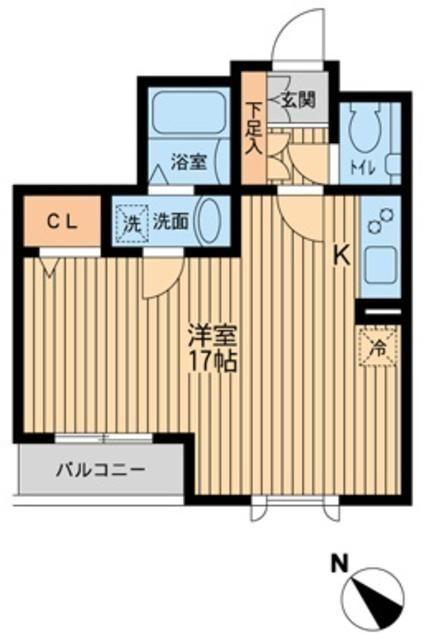 渋谷区本町マンション 間取り図画像