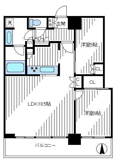 パークシティ中野ザ・タワー・エアーズ（2119） 間取り図画像