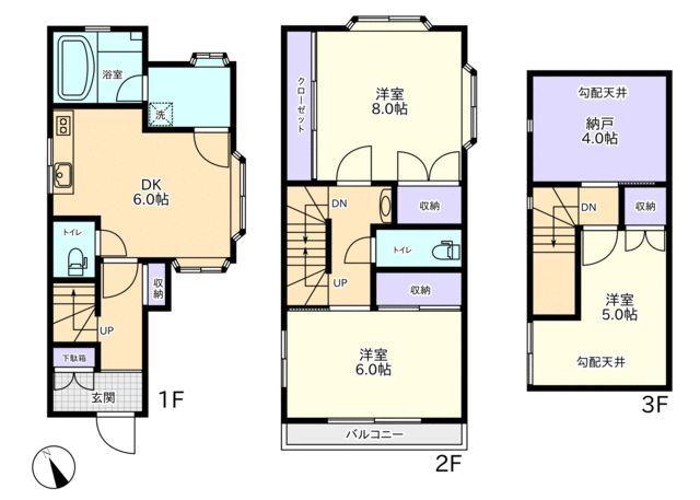 入間町２丁目戸建（1） 間取り図画像