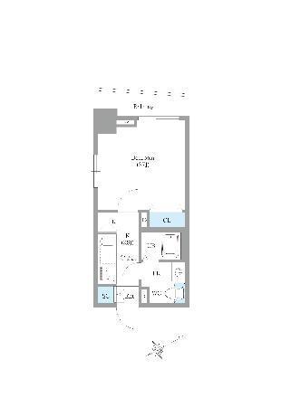 カスタリア銀座Ⅱ（0208） 間取り図画像