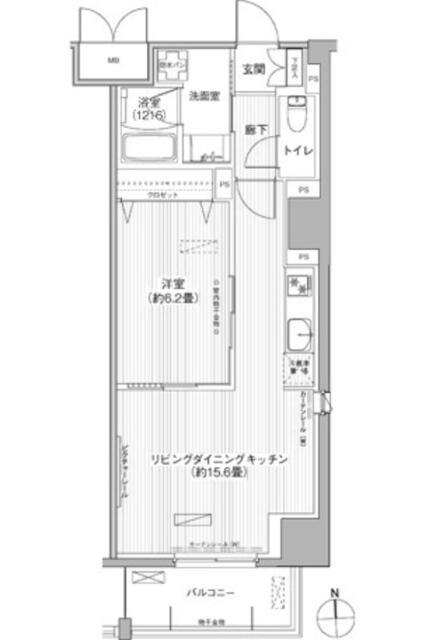 グランシャルール武蔵境（1006） 間取り図画像