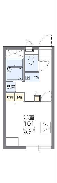 レオパレス峰（204） 間取り図画像