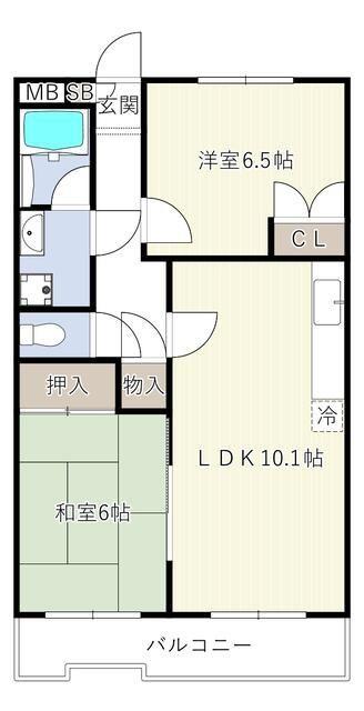 ローズマンション白糸台第３（702） 間取り図画像