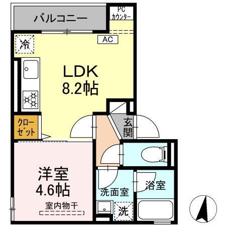 世田谷区砧1丁目KJ D-ROOM新築工事（202） 間取り図画像