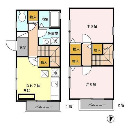 チェリービュー（103） 間取り図画像
