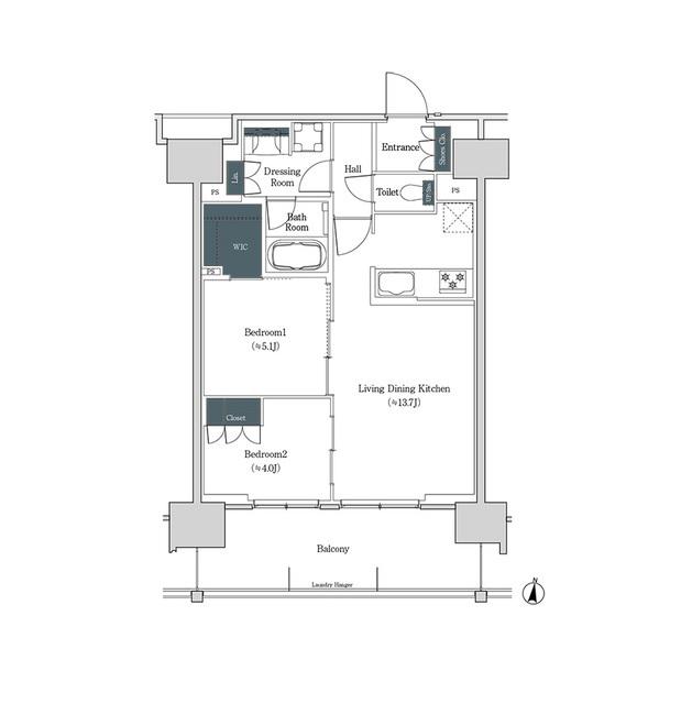 ブルックサイドレジデンス木場（1608） 間取り図画像