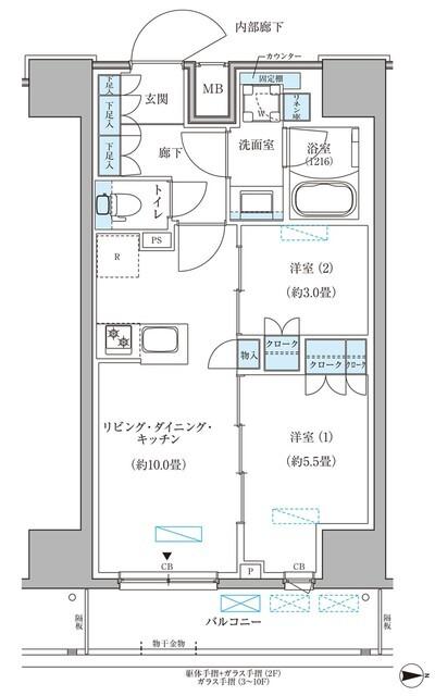 パークアクシス住吉ガーデンスクエア（312） 間取り図画像