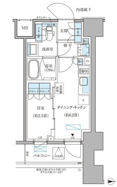 パークアクシス住吉ガーデンスクエア（203） 間取り図画像