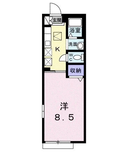 メルベーユＢ（106） 間取り図画像