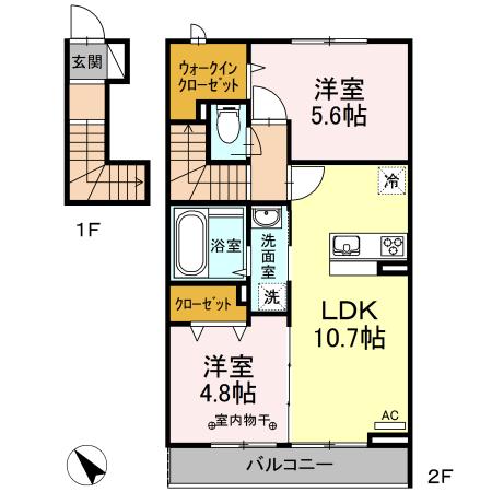 ラウレア瑞江（202） 間取り図画像