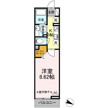 Mario　KⅡ（106） 間取り図画像