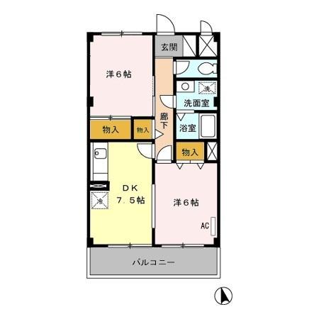 エクセル八雲台（102） 間取り図画像