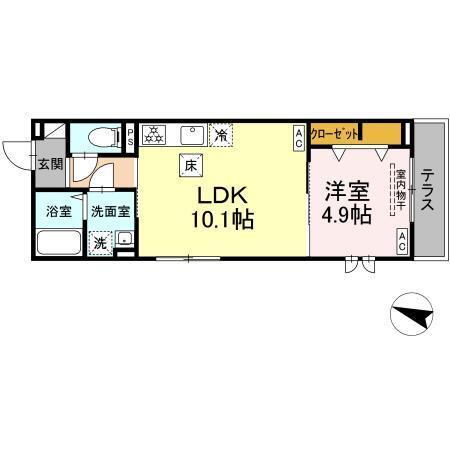 ウィズ（101） 間取り図画像