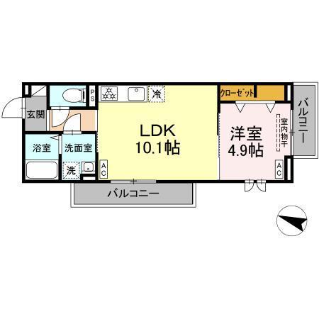 ウィズ（201） 間取り図画像