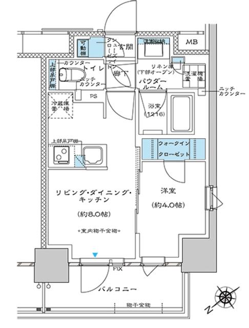 ウィルテラス板橋（903） 間取り図画像