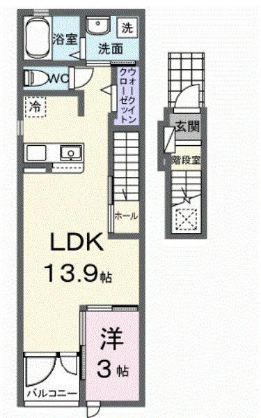 コンフォールＢ（202） 間取り図画像