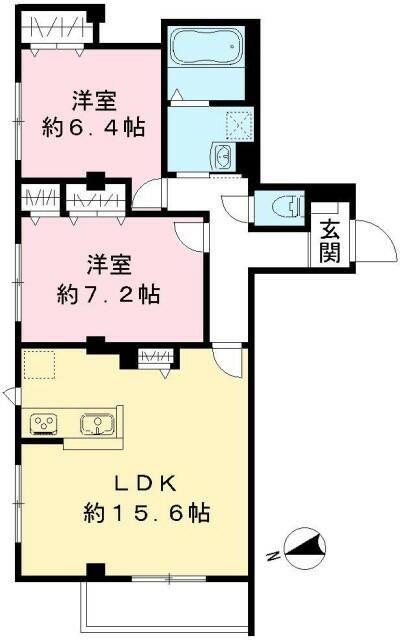 調布市佐須町マンション 間取り図画像