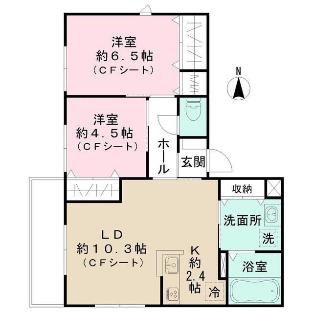 中野区上高田アパート 間取り図画像
