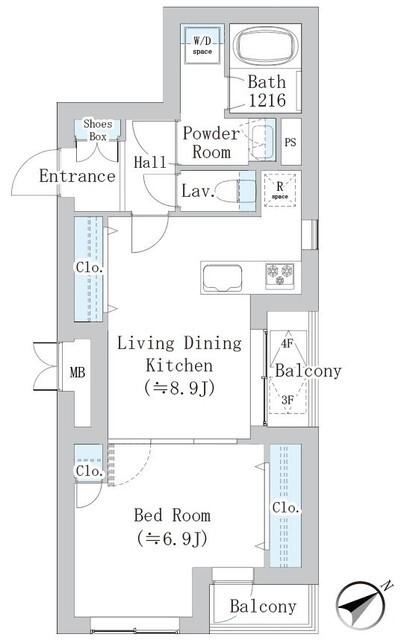 Ｄ．Ｌｕｓｓｏ小石川（404） 間取り図画像
