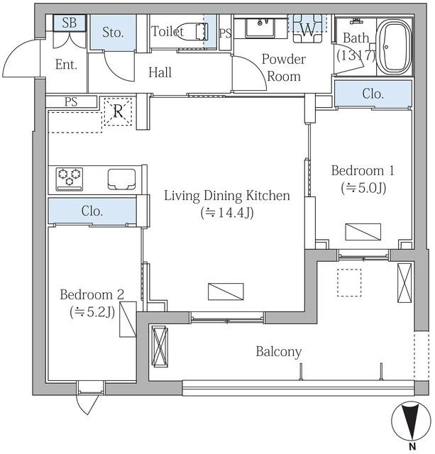 ＭＯＣＸＩＯＮ　ＰＲＥＭＩＵＭ四谷大京町（207） 間取り図画像