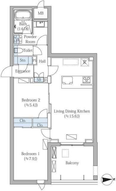 ＭＯＣＸＩＯＮ　ＰＲＥＭＩＵＭ四谷大京町（209） 間取り図画像