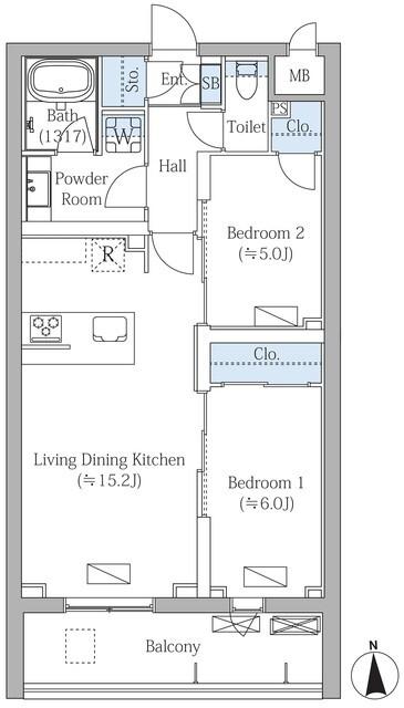 ＭＯＣＸＩＯＮ　ＰＲＥＭＩＵＭ四谷大京町（301） 間取り図画像